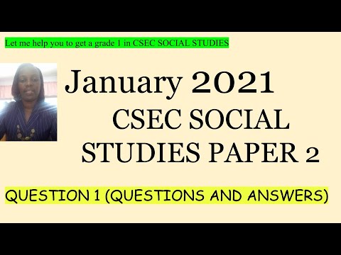 social studies cxc paper 2