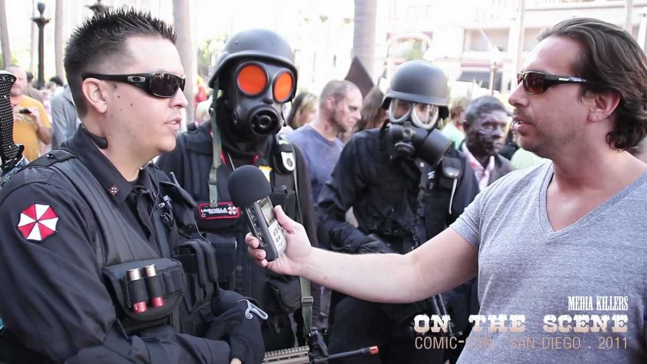 resident evil costumes umbrella corp comic com 2011 san diego