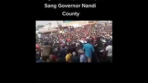 Nandi County Governor Stephen Sang have it Rough    at Home With DP Ruto Around