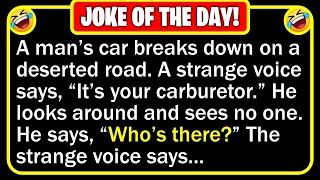 🤣 BEST JOKE OF THE DAY! - A man is driving his car along a desert road, when... | Funny Clean Jokes