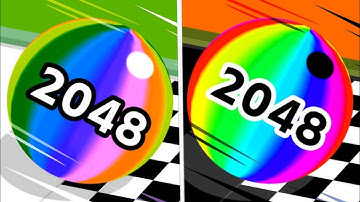 Ball Run 2048 vs Reverse Speed Run Walkthrough,iOS Android Ball Colour Run New Update ( part : 550 )