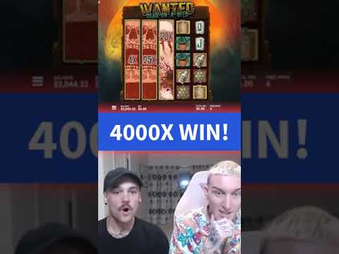 4000X Crazy Win on WANTED DEAD OR A WILD