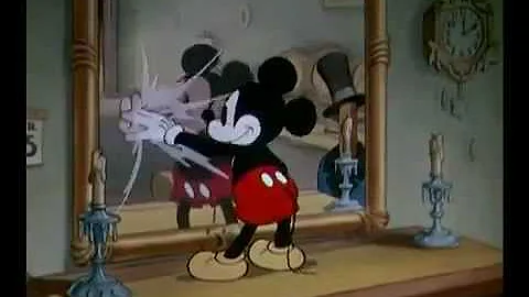 Thru The Mirror (1936) Mickey Mouse complete