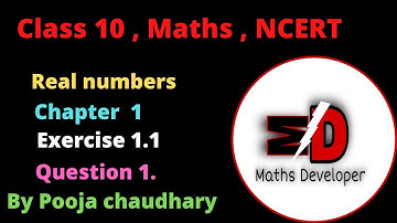 Class 10| Maths| NCERT|chapter 1| Real numbers| Exercise 1.1| Question 1