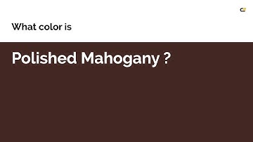 Polished Mahogany color #432722 hex color - Brown color - Cool color 432722