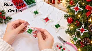 I Made a Lot & Sold Them! 🌟 DIY Beaded Christmas Stars | Christmas Craft to Make & Sell 🎄