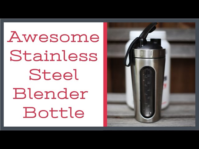 Stainless Steel Protein Shaker Bottle Metal Shaker with Blender
