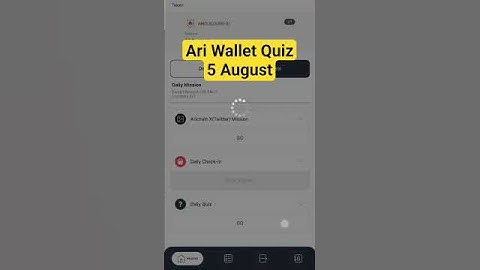 Ari Wallet Daily Quiz 5 August 2025| AriWallet Testnet Airdrop #ariwalletquiztoday #ariwalletairdrop