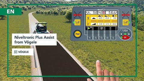VÖGELE Niveltronic Plus Assist: Automated Crown and Transverse Profile Paving