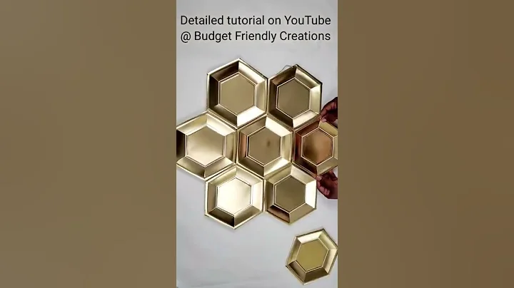 Dollar tree DIY Wall  Home Decor #shorts #diyglam #diyhomedecor #shorts_video