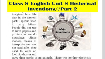 Engels klas 8 eenheid 8 met alle oefeningen Engels klas 8 eenheid 8 oplossing/Historische uitvind...