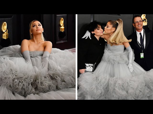 ariana grande wearing grey dress｜TikTok Search