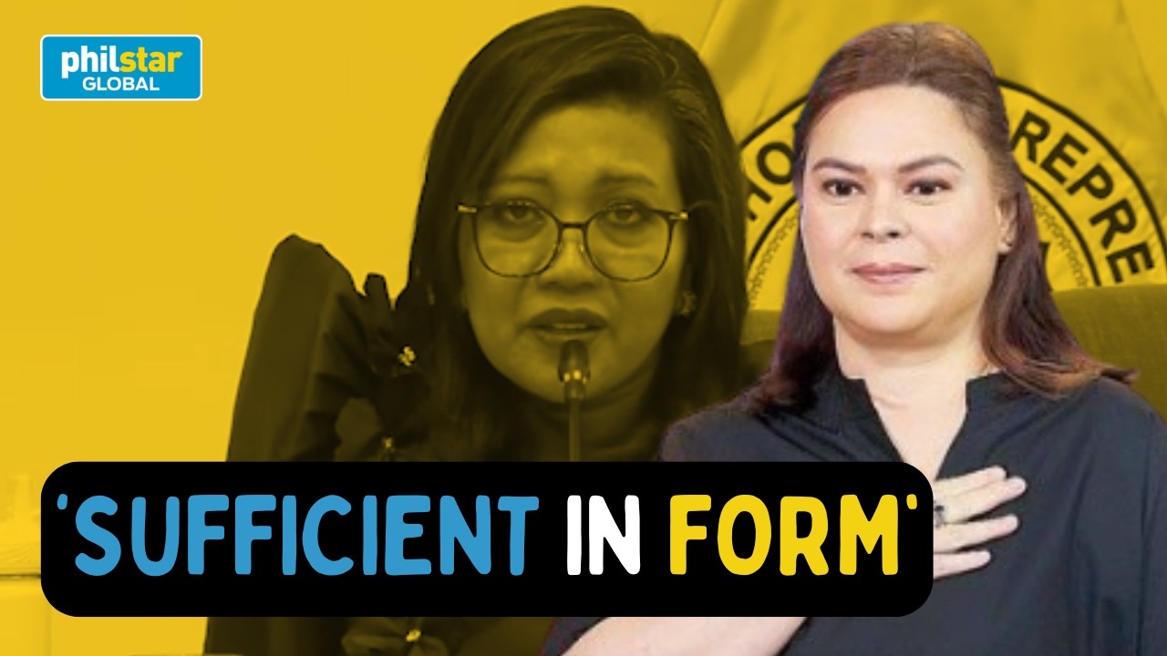 ПОЛНЫЙ МАТЕРИАЛ: Двойная жалоба об импичменте Сары Дутерте признана «надлежащей по форме».