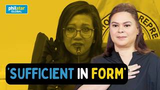 Full Dalawang Impeachment Complaint Vs. Sara Duterte, Sufficient In Form