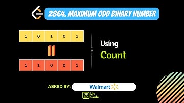 HOW TO FIND Maximum Odd Binary Number - Leetcode 2864