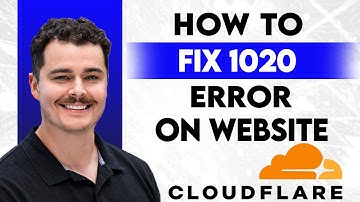 Hoe u de 1020-fout op de Cloudflare-website kunt oplossen [Handleiding 2025]