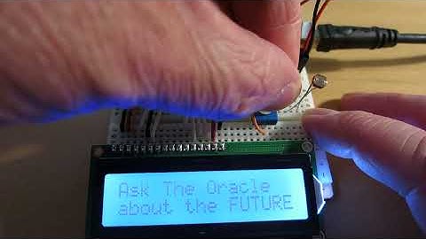 Arduino Starter Kit Project 11: Crystal Ball - modified