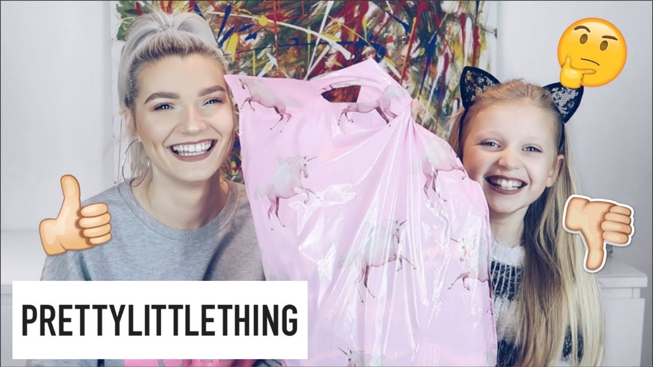 9 Year Old Sister Does My Pretty Little Thing Haul (Try On) | LoveFings