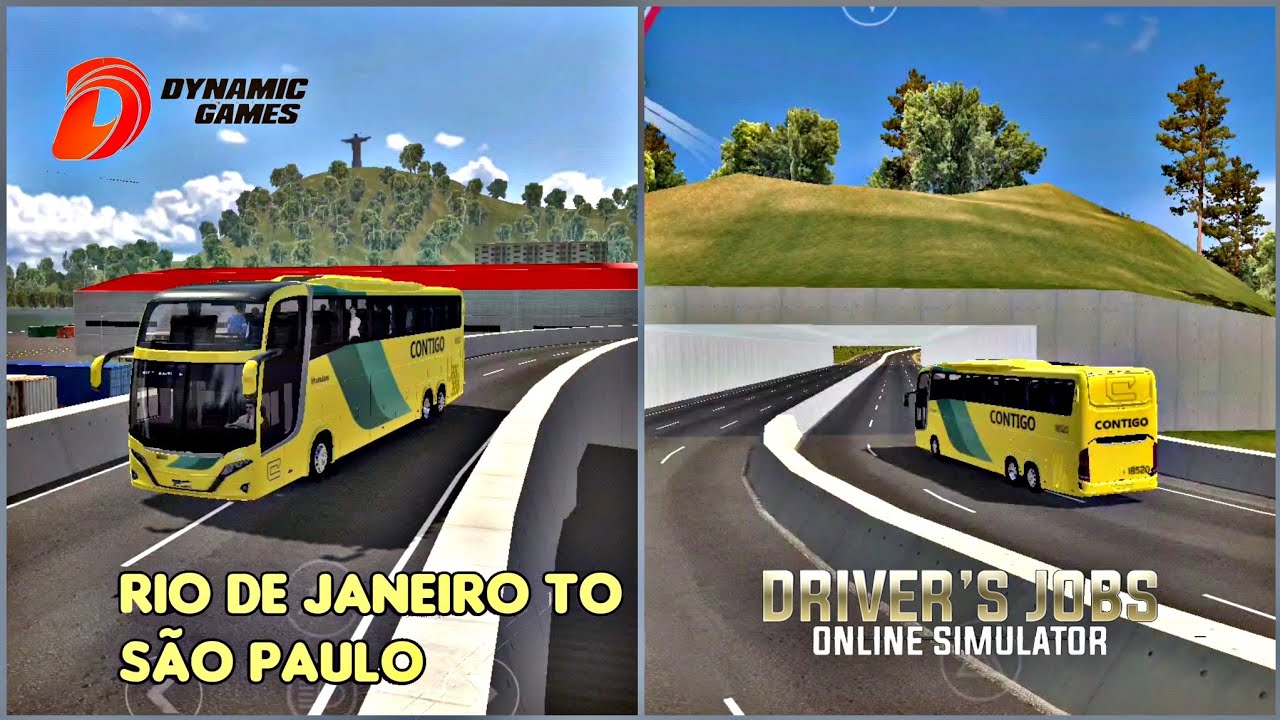 Rio de Janeiro to São Paulo || Driver's Jobs Online Simulator || Bus Trip || Update v0.101