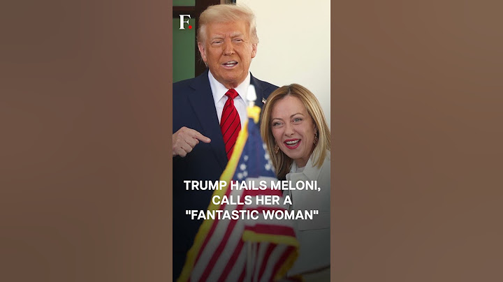 US President Trump Meets Italy's PM Giorgia Meloni at White House  | N18G