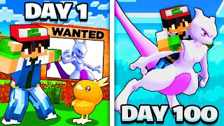 I Spent 100 Days in Minecraft Pokemon: The Wanted 11