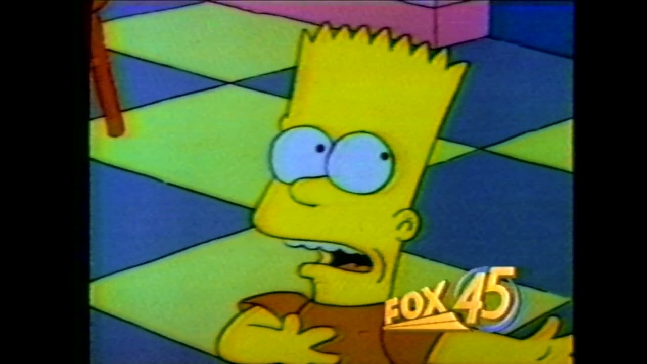 Bart Simpson Station ID - Fox 45 WNRW (1990)
