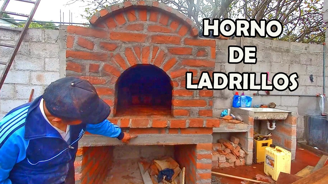 CONSTRUCCIÓN de HORNO de BARRO CON LADRILLOS | Construcción de Horno de Barro Paso a Paso