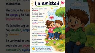 Short Spanish Story // La Amistad // #education #spanish #viral #learning