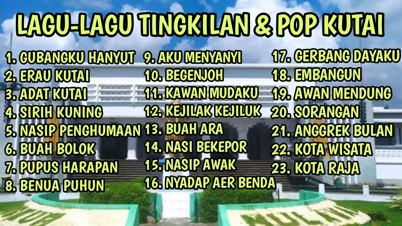 Lagu Lagu Daerah Kutai  Kalimantan Timur || Musik Tingkilan dan POP Kutai