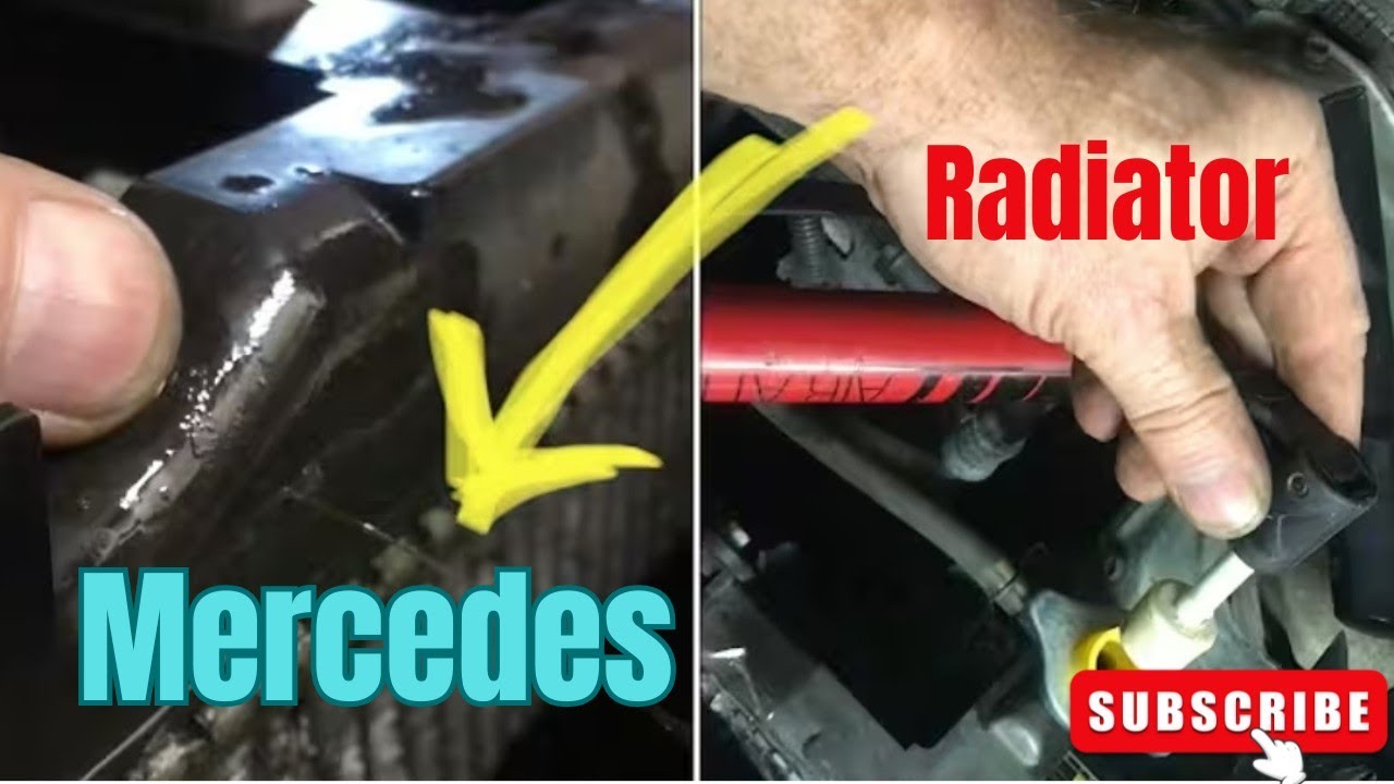 New Radiator Mercedes how to change leaking radiator on your car 🚗 or truck| mercedes Benz ...
