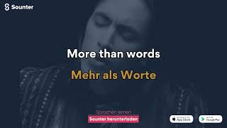 Extreme - More Than Words. Übersetzung Deutsch German Lyrics