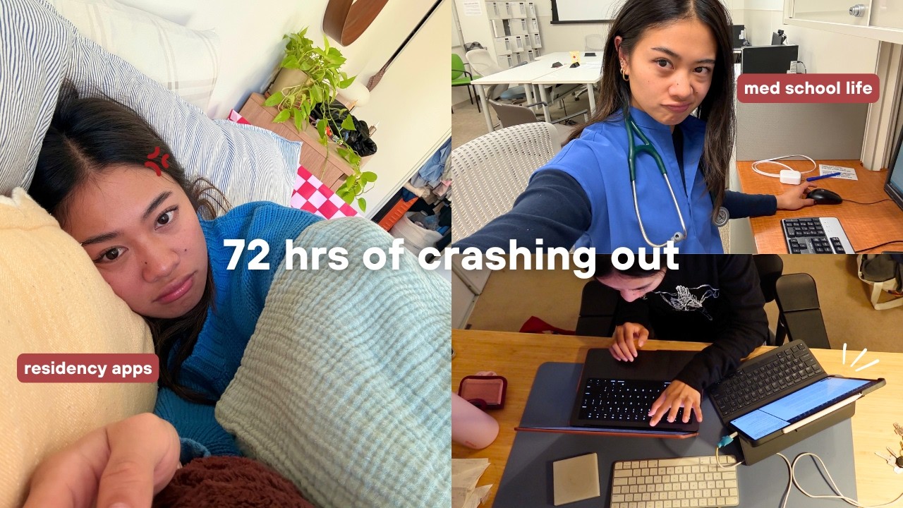 med school study vlog 🙇🏻‍♀️ residency apps, deadline season & late nights