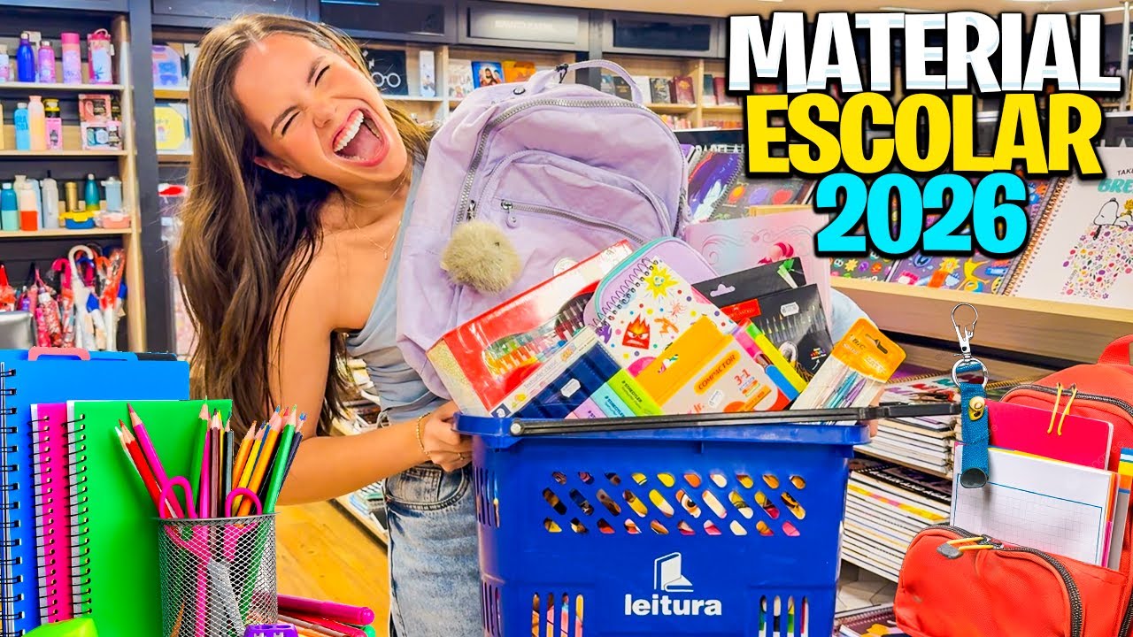 COMPRANDO MEU MATERIAL ESCOLAR 2026 !!