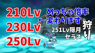 【249Lv以下必見】Lvごとの経験値倍率をゆっくり解説【251隠月狩り】