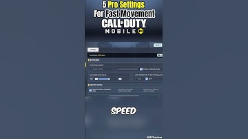 TOP 5 Basis Pro-instellingen voor snelle bewegingen in Call of Duty Mobile #shorts #trending #codm