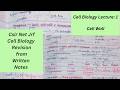 Cell Biology Revision Lecture for CSIR NET Life Sciences | Quick Short Notes Revision