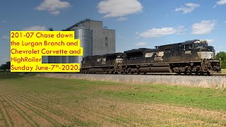 HD 201 07 Chase down the Lurgan Branch with NS SD70ACE 1092 Leading! 6 07 20!