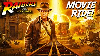 RAIDERS OF THE LOST ARK!  Movie Ride & Roller Coaster!  (POV, Front Seat)