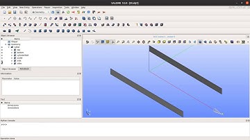 Parametric geometry and mesh using Salome 9 for OpenFOAM 2D case
