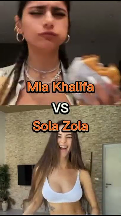 Mia Khalifa VS Sola Zola #miakhalifa #solazola
