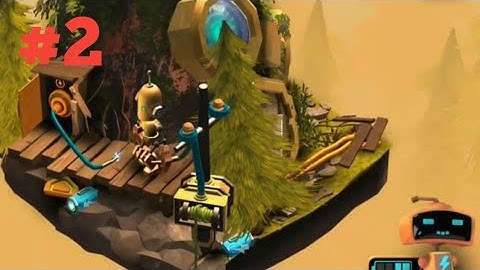 TINY ROBOTS RECHARGED LEVEL 02 HEAD &  BOULDERS.