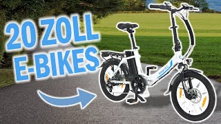 Beste 20 ZOLL EBIKE KLAPPRÄDER 2024 | Top 3 Klapp E Bikes 20 Zoll Reifen