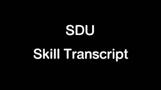 SDU Skill Transcript: Every Activity Counts