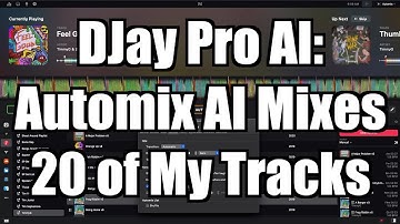Automix AI Mixes 20 of My Tracks - TimmyG