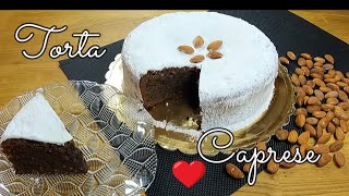 Torta Caprese / Caprese Cake / Deliciosa, crujiente por fuera, húmeda y suave en su interior 💖#50