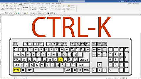 Every MS WORD Keyboard Shortcut Ever: Ctrl-K