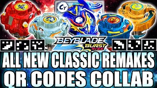 TODOS QR CODES REMAKES CRYSTAL DRANZER FANG DRAGOON PHANTOM DRIGER GUARD DRACIEL BEYBLADE BURST APP