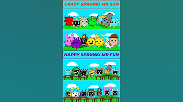 Crazy Sprunki Mr Sun vs Mr Fun Computer 🔥🎶 Legendary Battle #viralshorts #sprunki  #roblox