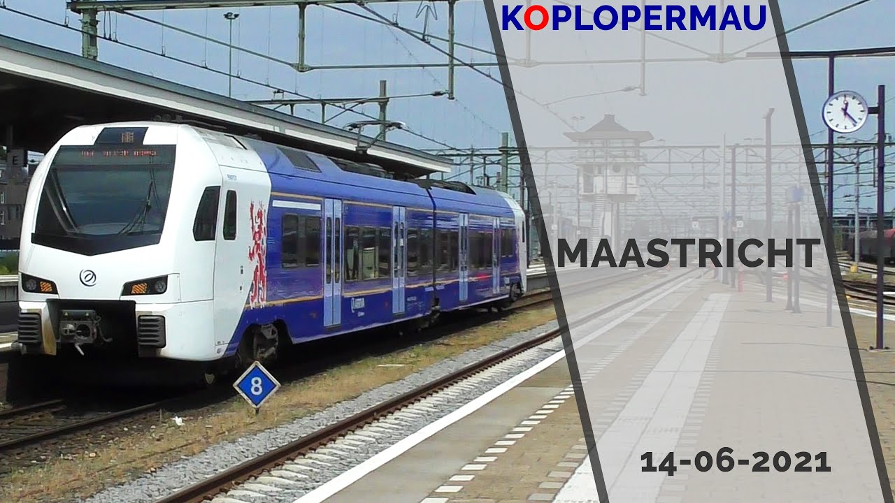 Treinen op station Maastricht - 14 juni 2021
