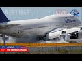 Lufthansa boeing 7478is dramatic touch and go at lax  airlines live capture